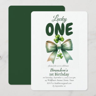 Lucky One St Patricks Dag 1e verjaardag Kaart