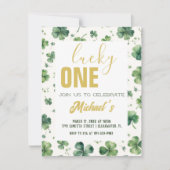 Lucky One | St. Patrick's Day 1e verjaardag Kaart (Voorkant)