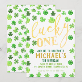 Lucky One | St. Patrick's Day 1e verjaardag Kaart