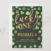 Lucky One | St. Patrick's Day 1e verjaardag Kaart (Voorkant)