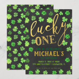 Lucky One | St. Patrick's Day 1e verjaardag Kaart