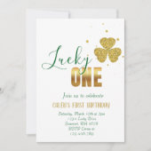Lucky ONE St. Patrick's Day 1e verjaardag Kaart (Voorkant)