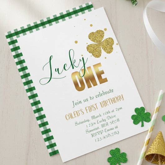 Lucky ONE St. Patrick's Day 1e verjaardag Kaart