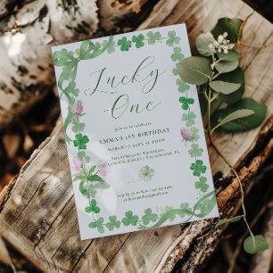 Lucky One   St. Patrick's Day 1e verjaardag Kaart
