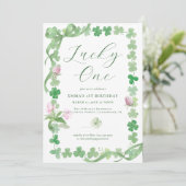 Lucky One | St. Patrick's Day 1e verjaardag Kaart (Staand voorkant)