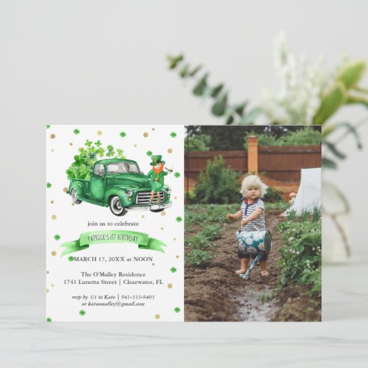 Lucky One | St. Patrick's Day 1st Birthday (Staand voorkant)