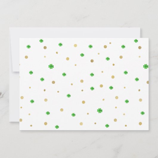 Lucky One | St. Patrick's Day 1st Birthday (Achterkant)