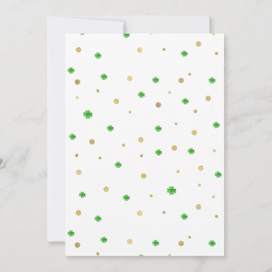 Lucky One | St. Patrick's Day 1st Birthday (Achterkant)