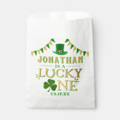 Lucky One St. Patrick's Day 1st Birthday Bedankzakje (Voorkant)