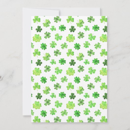 Lucky One | St. Patrick's Day 1st Birthday Kaart (Achterkant)