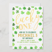 Lucky One | St. Patrick's Day 1st Birthday Kaart (Voorkant)
