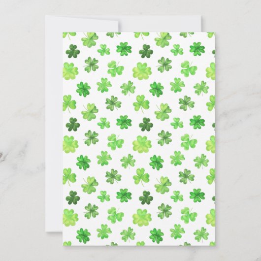 Lucky One | St. Patrick's Day 1st Birthday Kaart (Achterkant)