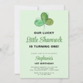 Lucky One St. Patrick's Day 1st Birthday Kaart (Voorkant)