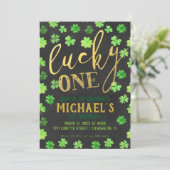Lucky One | St. Patrick's Day 1st Birthday Kaart (Staand voorkant)
