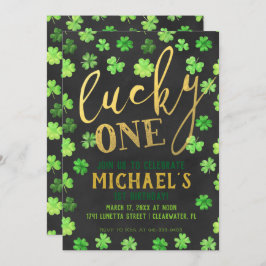 Lucky One | St. Patrick's Day 1st Birthday Kaart