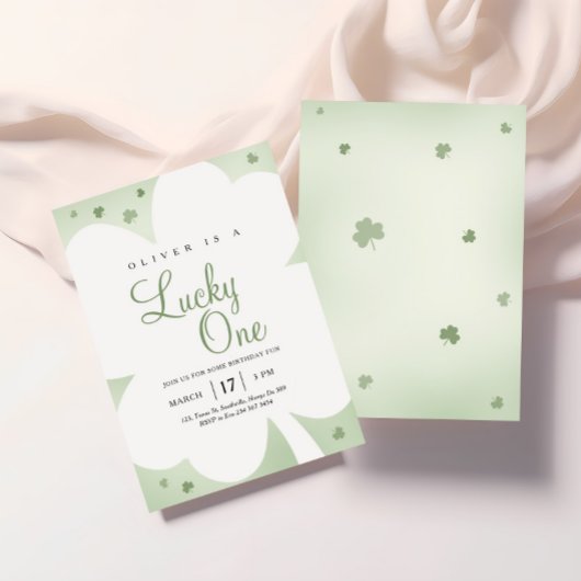 Lucky One St. Patrick's Day 1st Birthday Kaart