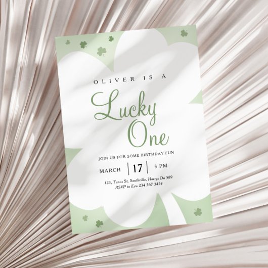 Lucky One St. Patrick's Day 1st Birthday Kaart