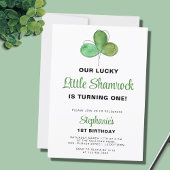 Lucky One St. Patrick's Day 1st Birthday Kaart