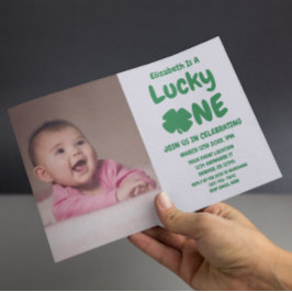 Lucky One St Patrick's Day 1st Birthday Kaart