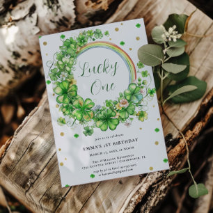 Lucky One   St. Patrick's Day 1st Birthday Kaart