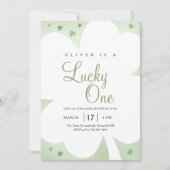 Lucky One St. Patrick's Day 1st Birthday Kaart (Voorkant)