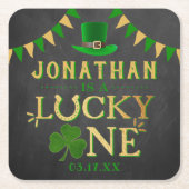 Lucky One St. Patrick's Day 1st Birthday Kartonnen Onderzetters (Voorkant)