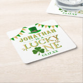 Lucky One St. Patrick's Day 1st Birthday Kartonnen Onderzetters (Schuin)