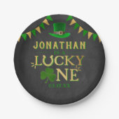 Lucky One St. Patrick's Day 1st Birthday Papieren Bordje (Voorkant)