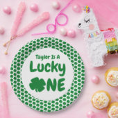 Lucky One St Patrick's Day 1st Birthday Papieren Bordje (Feest)