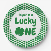 Lucky One St Patrick's Day 1st Birthday Papieren Bordje (Voorkant)