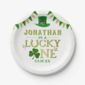 Lucky One St. Patrick's Day 1st Birthday Papieren Bordje (Voorkant)