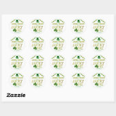 Lucky One St. Patrick's Day 1st Birthday Ronde Sticker (Vel)