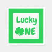 Lucky One St Patrick's Day 1st Birthday Servet (Voorkant)