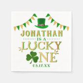 Lucky One St. Patrick's Day 1st Birthday Servet (Voorkant)