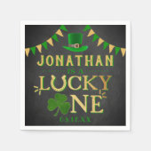 Lucky One St. Patrick's Day 1st Birthday Servet (Voorkant)