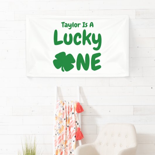 Lucky One St Patrick's Day 1st Birthday Spandoek (Insitu)