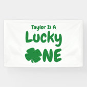 Lucky One St Patrick's Day 1st Birthday Spandoek (Horizontaal)