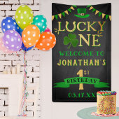 Lucky One St. Patrick's Day 1st Birthday Welkom Spandoek