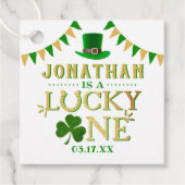 Lucky One St. Patrick's Day 1ste verjaardag Bedankjes Labels (Voorkant)