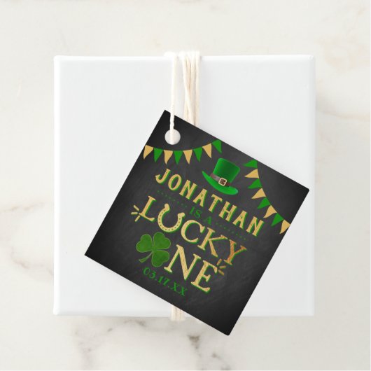 Lucky One St. Patrick's Day 1ste verjaardag Bedankjes Labels (In situ)