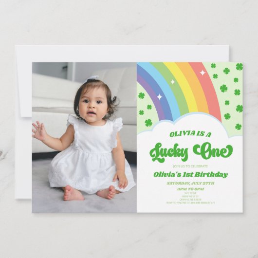 Lucky One St. Patrick's Day 1ste verjaardag Kaart (Voorkant)