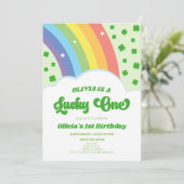 Lucky One St. Patrick's Day 1ste verjaardag Kaart (Staand voorkant)