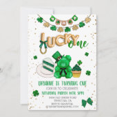 Lucky One St. Patrick's day Birthday Baby Party Kaart (Voorkant)