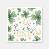 Lucky One St. Patrick's Day Birthday Napkin Servet (Voorkant)