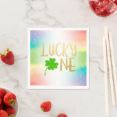 Lucky One St. Patricks Day Birthday Paper Servet (Insitu)