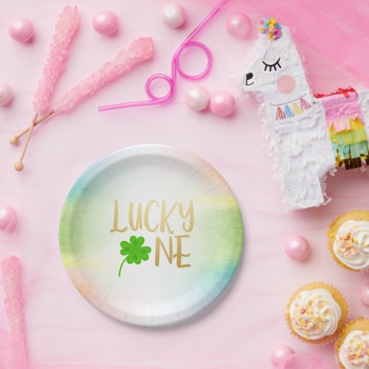 Lucky One St. Patricks Day Birthday Papieren Bordje (Feest)