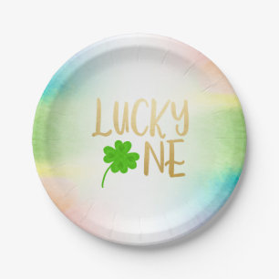 Lucky One St. Patricks Day Birthday Papieren Bordje
