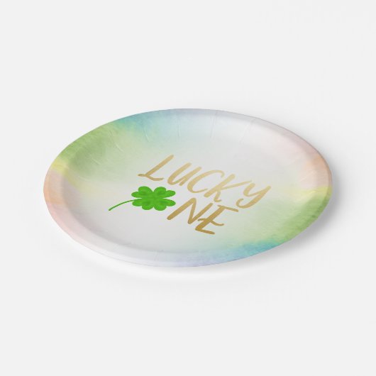 Lucky One St. Patricks Day Birthday Papieren Bordje (Gekanteld)