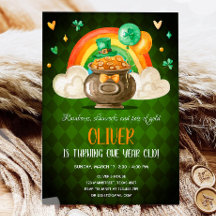 Lucky One St. Patrick's Day Boy First Birthday