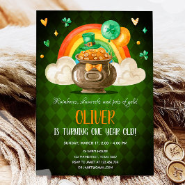 Lucky One St. Patrick's Day Boy First Birthday Kaart